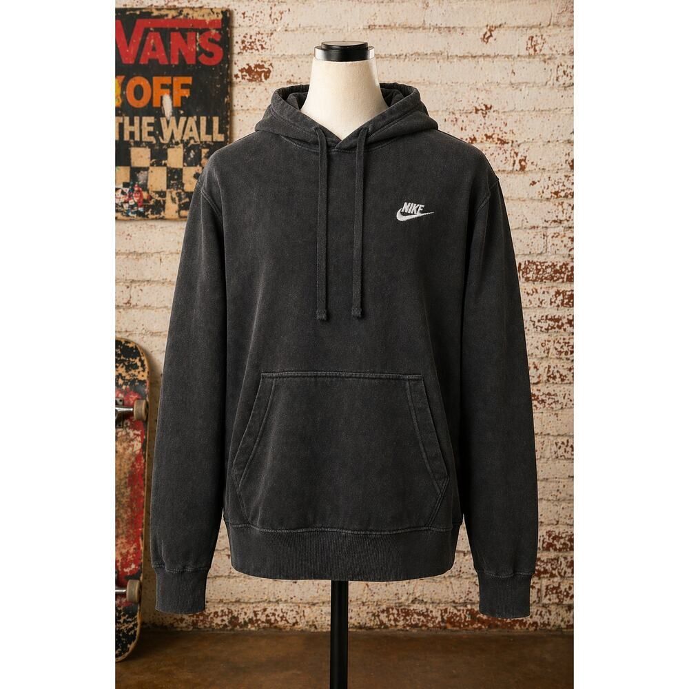 Vintage Nike Embroidered Logo Hoodie Sweatshirt L